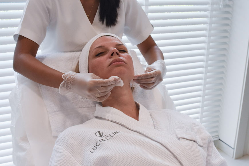The key to best results of Ultherapy is skin preparation - before treatment your skin is carefully cleansed to remove all agents that interfere with treatment.